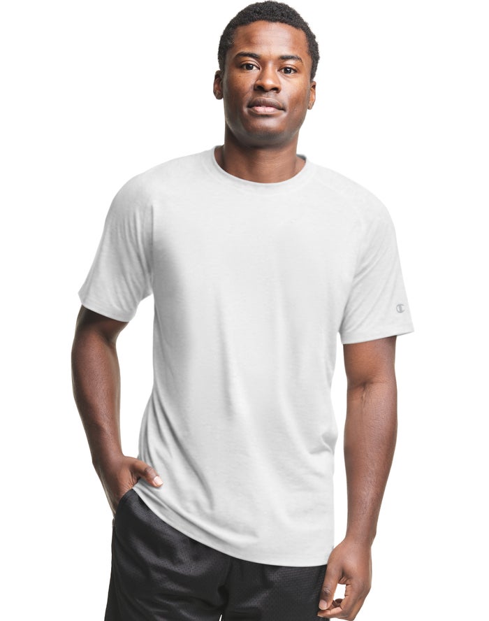 Champion Mens T-Shirt NZ - City Sport White ( 4718-QFTJO )